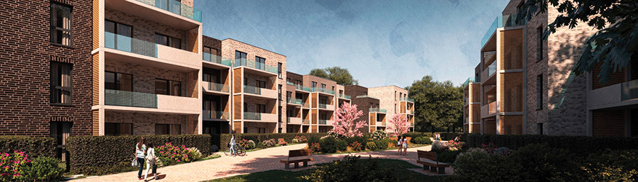 WAREMA_maisons-d'habitation_Monchengladbach_Allemagne_fenetres-montees-ecoworks-en-usine-dans-les-nouveaux-modules-de-facade