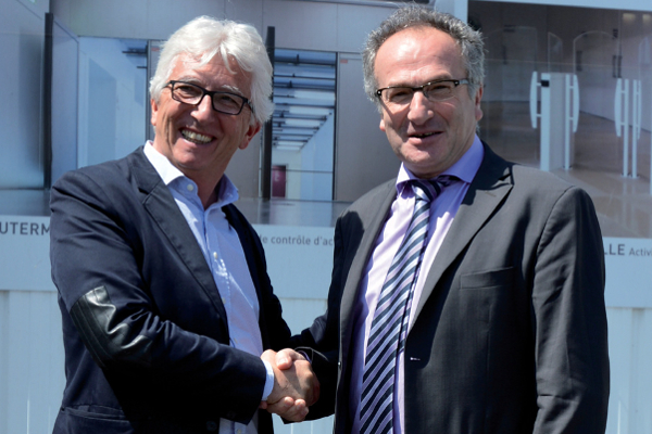 (De g. à dr.) Jean-Paul Vergé, Président de Norsud et Michel Akoum, Président de Novoferm® France ©Novoferm