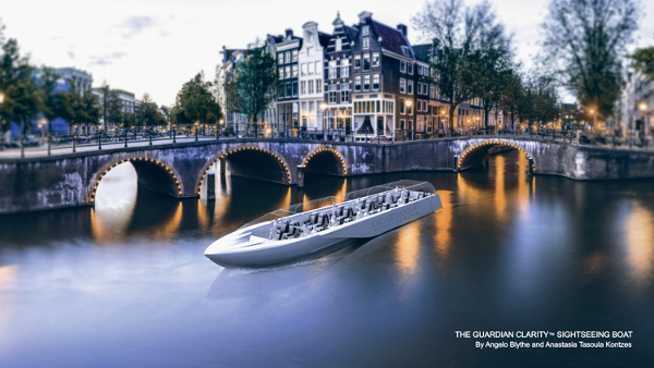 Le premier prix, ddécerné à Angelo Blythe et Anastasia Tasoula Kontzes pour leur concept de design 