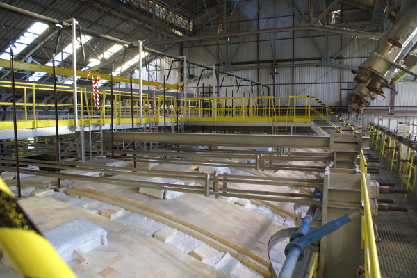 Les voûtes du nouveau four ©Saint-Gobain