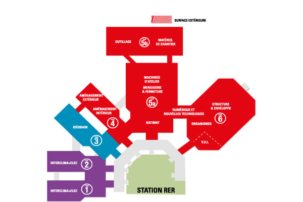 Plan du salon Batimat 2017 &copy;Batimat