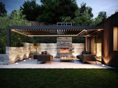Pergola bioclimatique sur mesure déclinable en version solaire