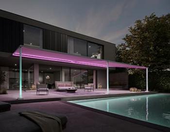 Lumière LED de couleur chez markilux