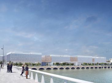 Le futur hôpital du 21e siècle prend forme sur l’île de Nantes