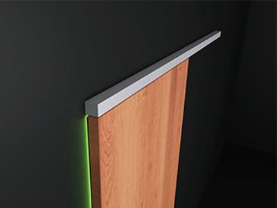 SAF-SLIM Système coulissant aluminium SAF-SLIM pour portes bois