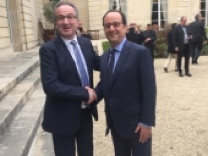 STFX France et Novoferm, au Palais de l'Elysée
