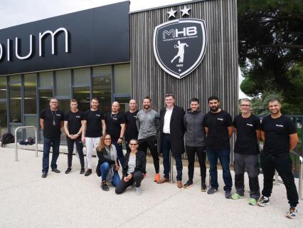 Le Montpellier Handball échauffe les salariés de Profils Systèmes 