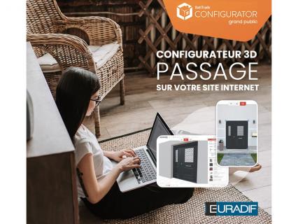 Euradif dévoile son nouveau configurateur 3D "Portes d’entrée Passage" pour les pros