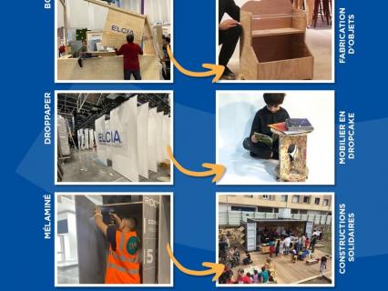 Elcia recycle 98 % de son stand Batimat et économise 4 tonnes d’émissions de CO2 !