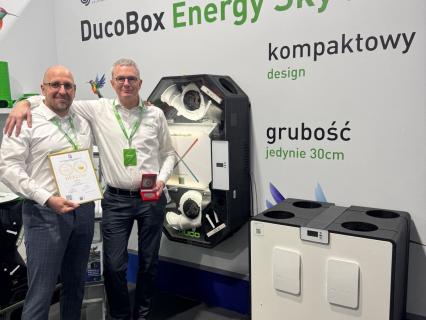 Duco reçoit le prix de la qualité et de l'innovation au HVAC Expo 2025 de Varsovie