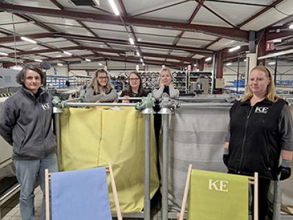 KE France franchit le cap des 10 tonnes de chutes de toiles recyclées