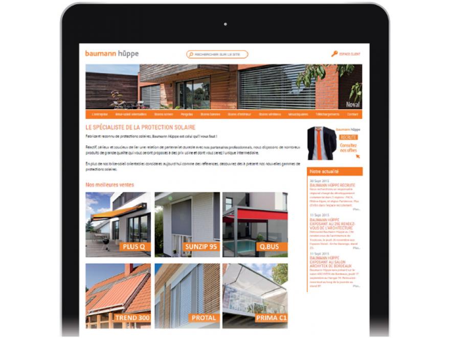 Un nouveau site pour Baumann Hüppe