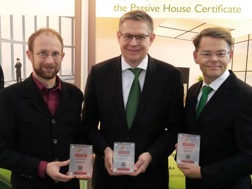 L'espaceur Super Spacer® reçoit l'Award du Passivhaus Institut