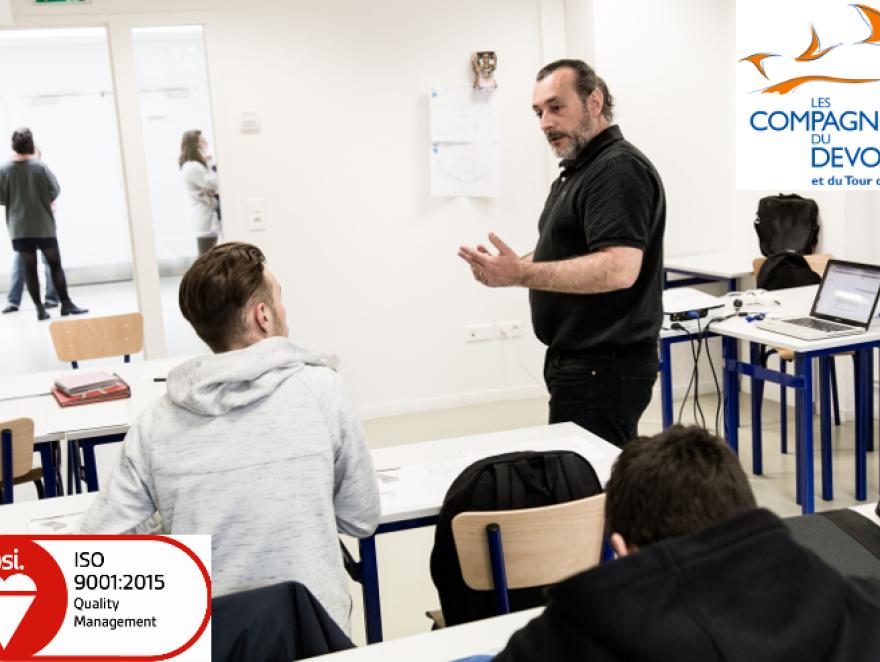 Les Compagnons du Devoir certifiés ISO 9001 : 2015