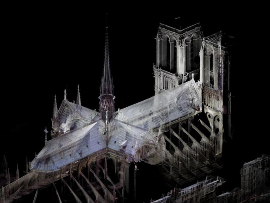 Toute la partie détruite de Notre-Dame de Paris avait été numérisée !