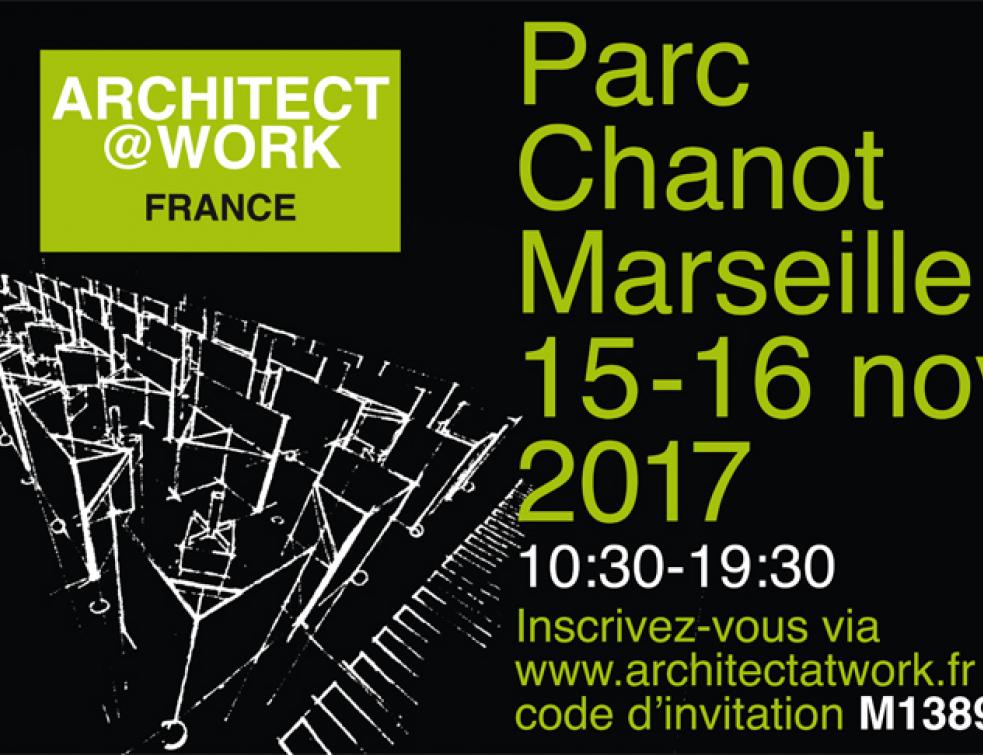 3ème édition d'Architect at Work Marseille 2017 les 15 et 16 novembre au Parc Chanot