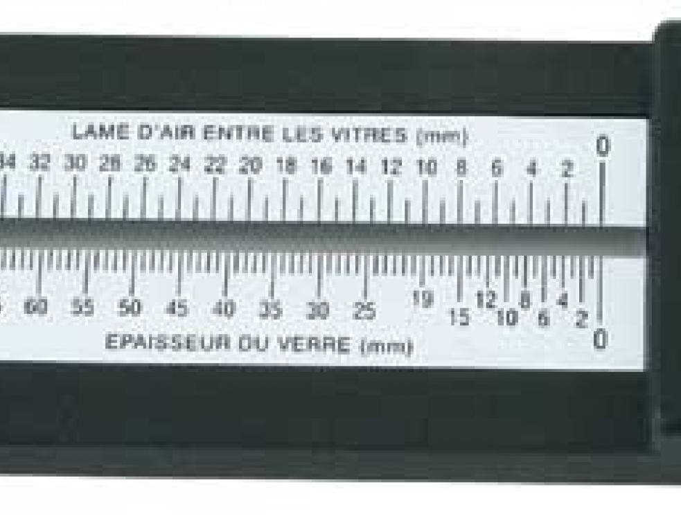 Mesurer l'epaisseur des verres