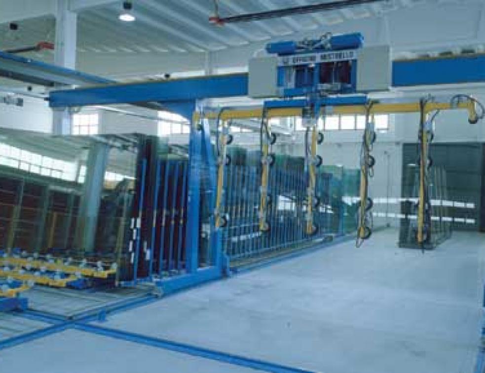 Stockage et déplacement d'équipement du verre