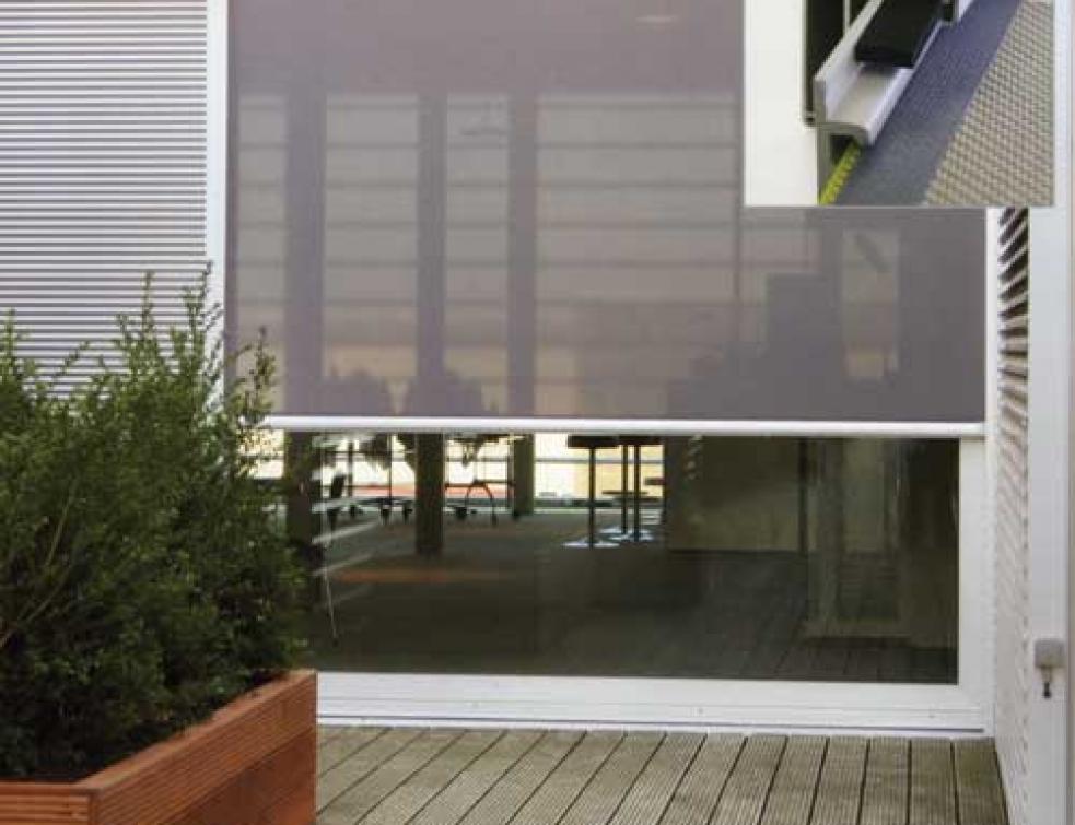 Store screen vertical anti-insectes et résistant au vent Protection