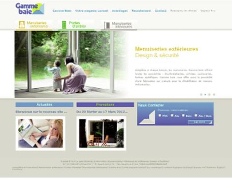 Nouveau site Internet pour le réseau Gamme Baie