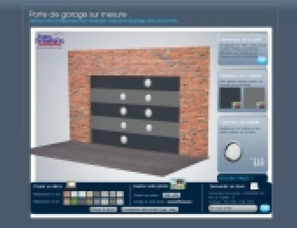 Configurateur de portes de garage sur le site www.francefermetures.fr