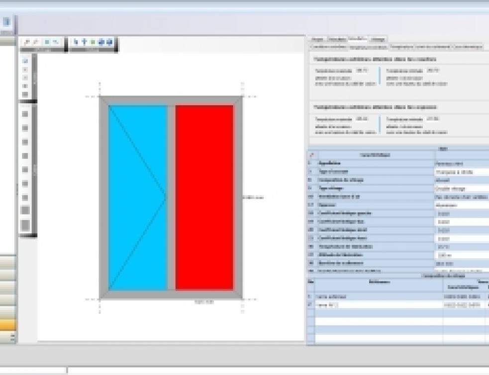 Logiciel de calculs des parois vitrées