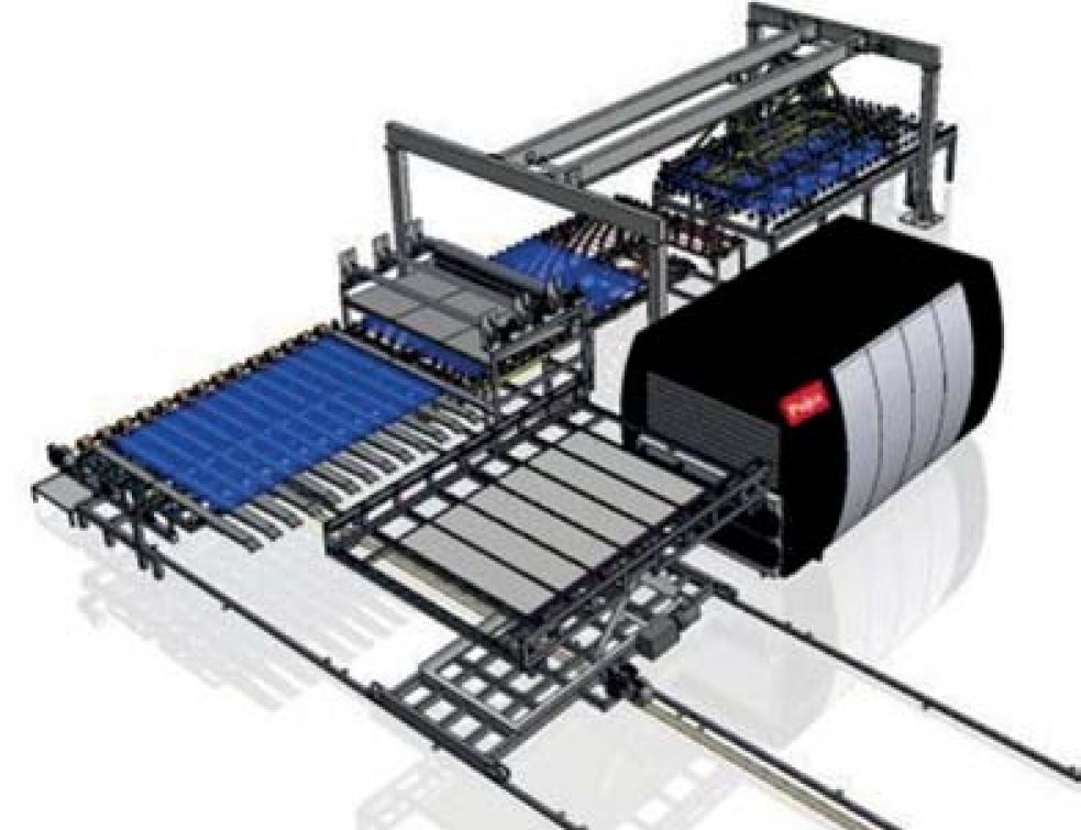 Ligne automatique d'assemblage de verre feuilleté avec Eva - systèmes Fast Curing