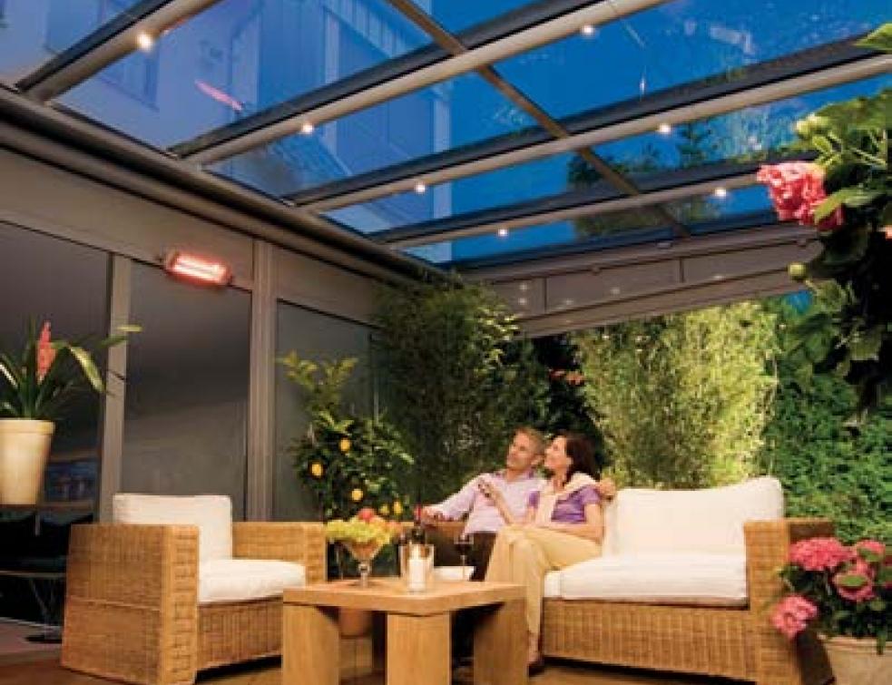 Barre lumineuse pour toits de terrasse