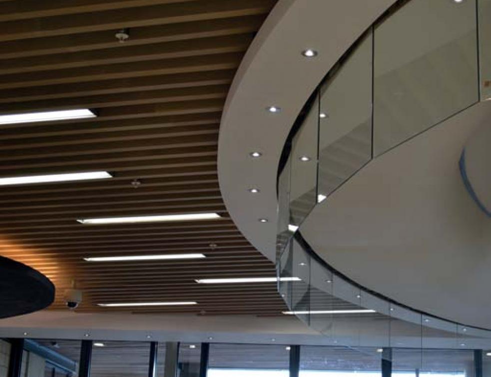 Verre de protection incendie invisible