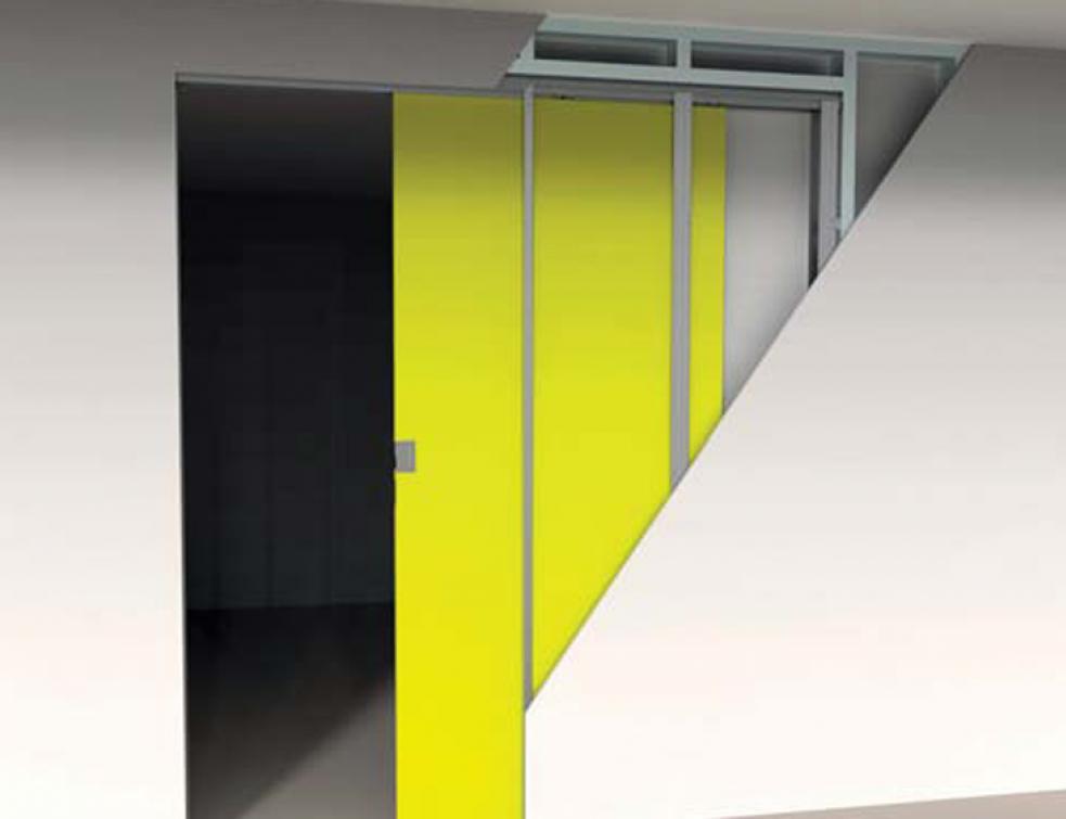 Cadres invisibles uniques pour portes coulissantes à galandage