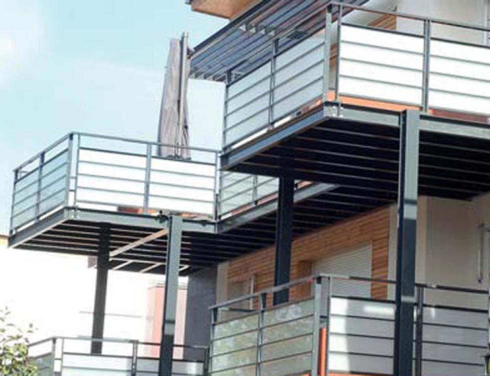 Garde-corps en amuminium