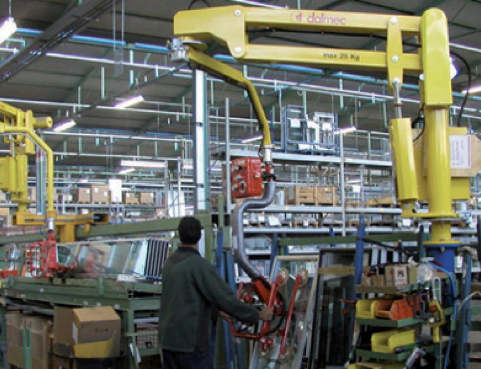 Manipulateurs industriels de panneaux de verre