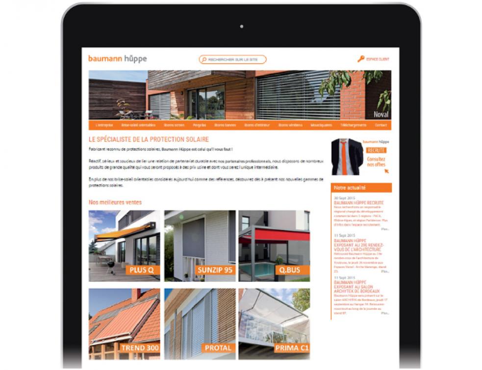 Un nouveau site pour Baumann Hüppe