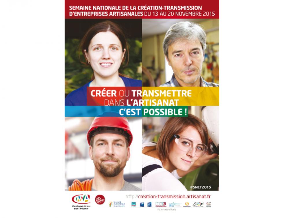 Du 18 au 25 novembre 2016, semaine nationale de la création/transmission d'entreprise artisanale