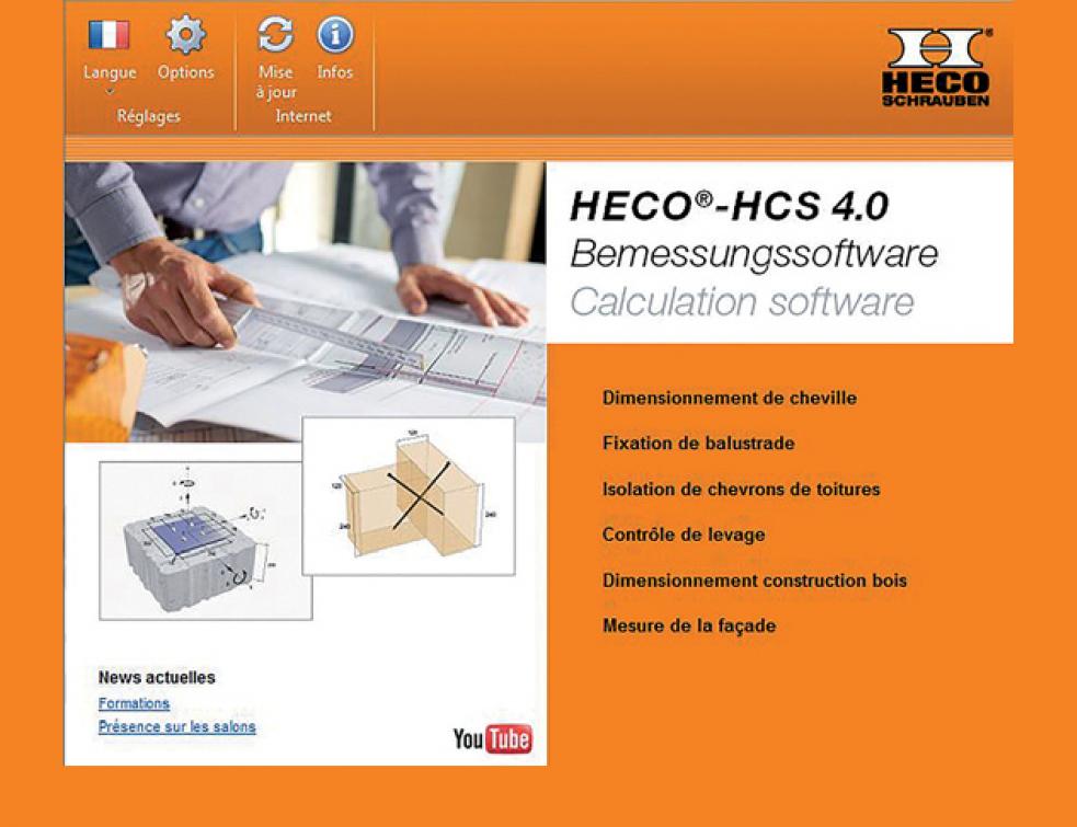 La version 4.0 du logiciel de calcul (HCS) de Heco est disponible