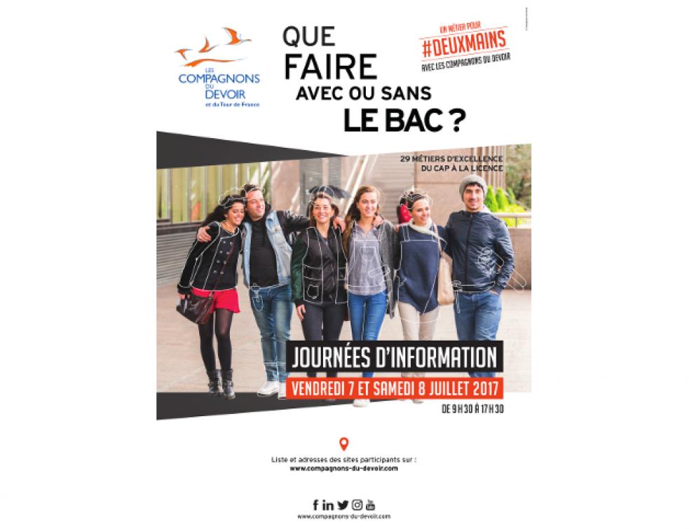 Les 7 & 8 juillet : Choisissez un métier d'avenir avec les Compagnons du Devoir