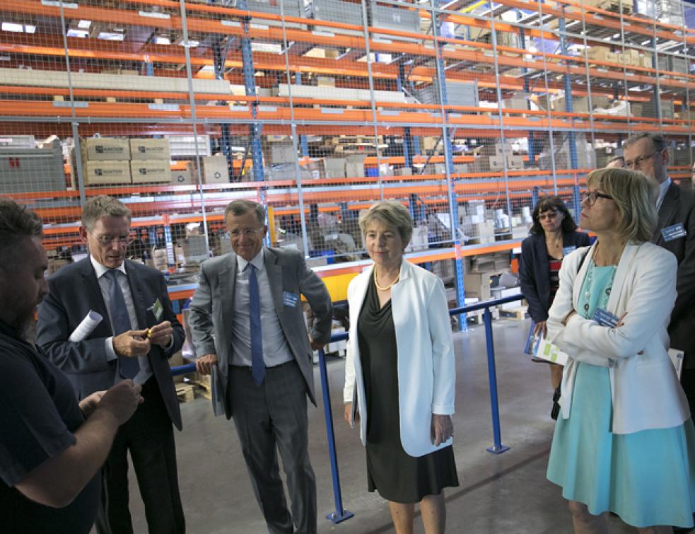 Mantion reçoit la Caravane de l'Industrie du Futur