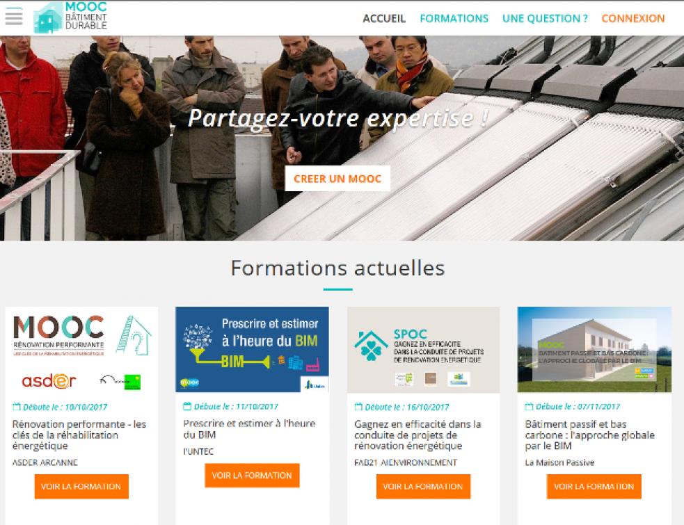 Sept nouveaux MOOC pour le bâtiment durable
