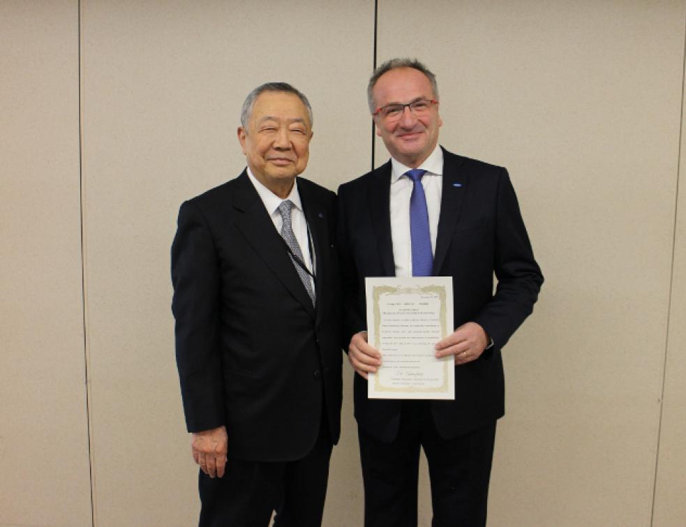 Novoferm Habitat reçoit l'Award présidentiel du Groupe Sanwa