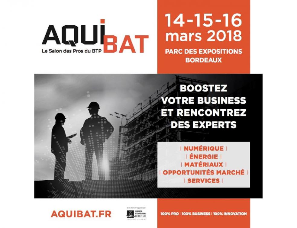 Aquibat du 14 au 16 mars 2018 à Bordeaux