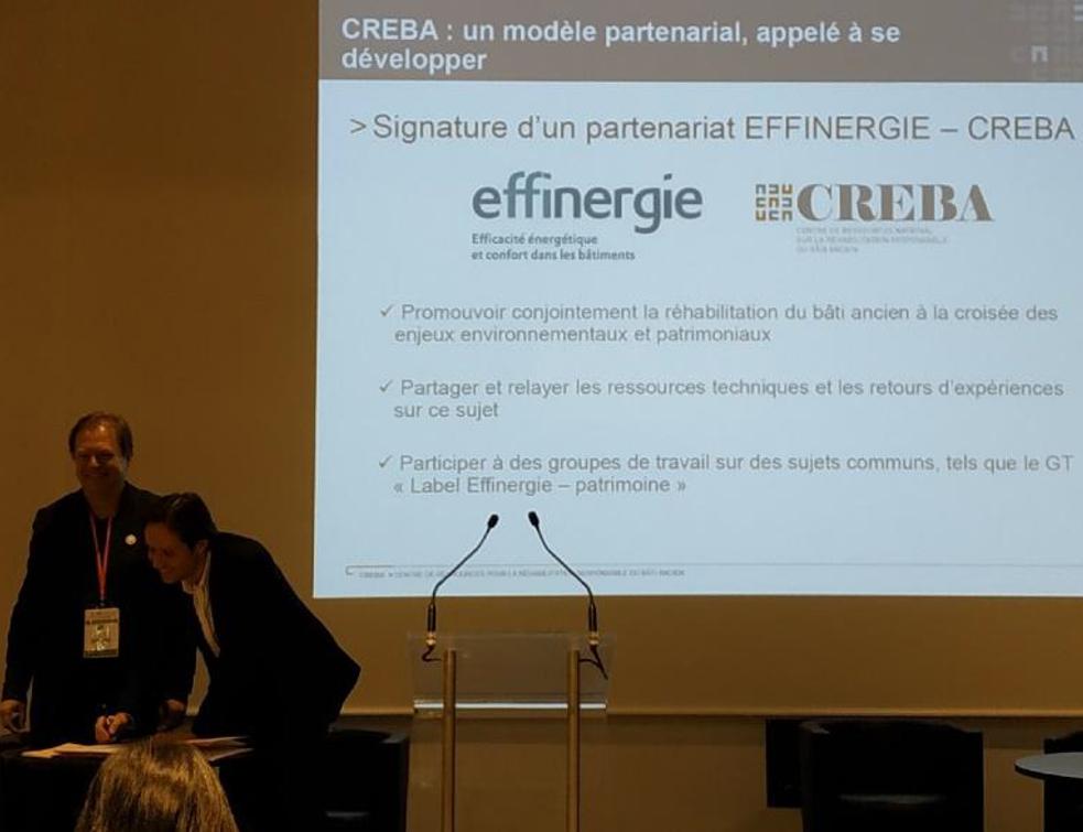 CREBA et EFFINERGIE deviennent partenaires