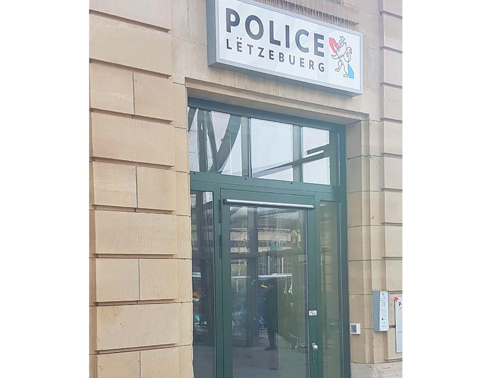 Sécurité pour un commissariat de police à la gare de luxembourg