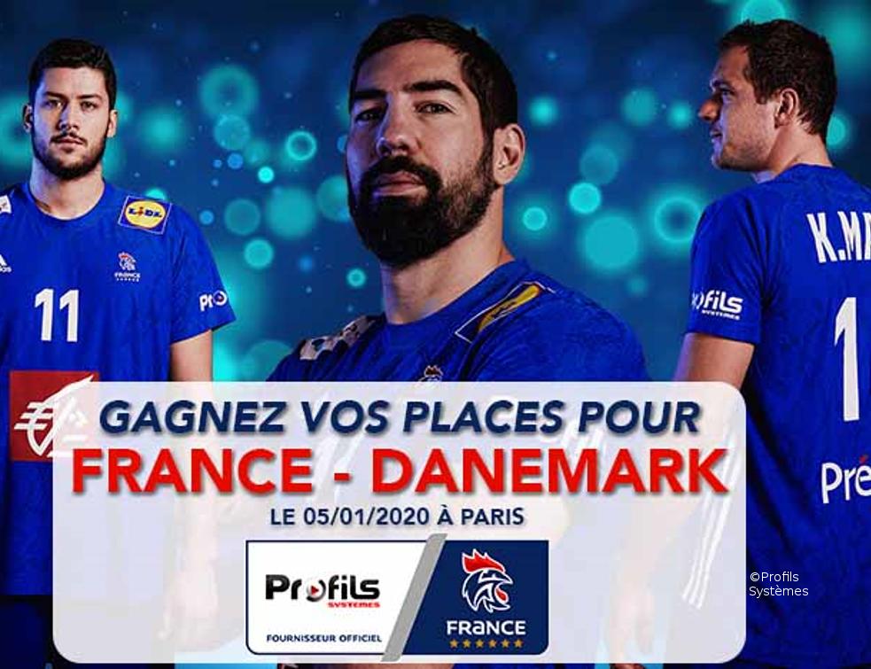 Profils Systèmes : Jeu-concours pour assister au match de Handball France-Danemark
