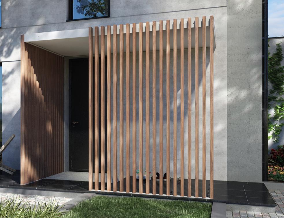 KOSTUM_porche_d_entree_aluminium_toenn_9016_paroi_ajoure_chene_irlandais_toiture_pleine